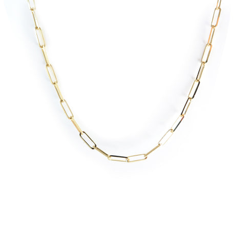 The Paperclip Chain in Yellow Gold ~ Large Link
